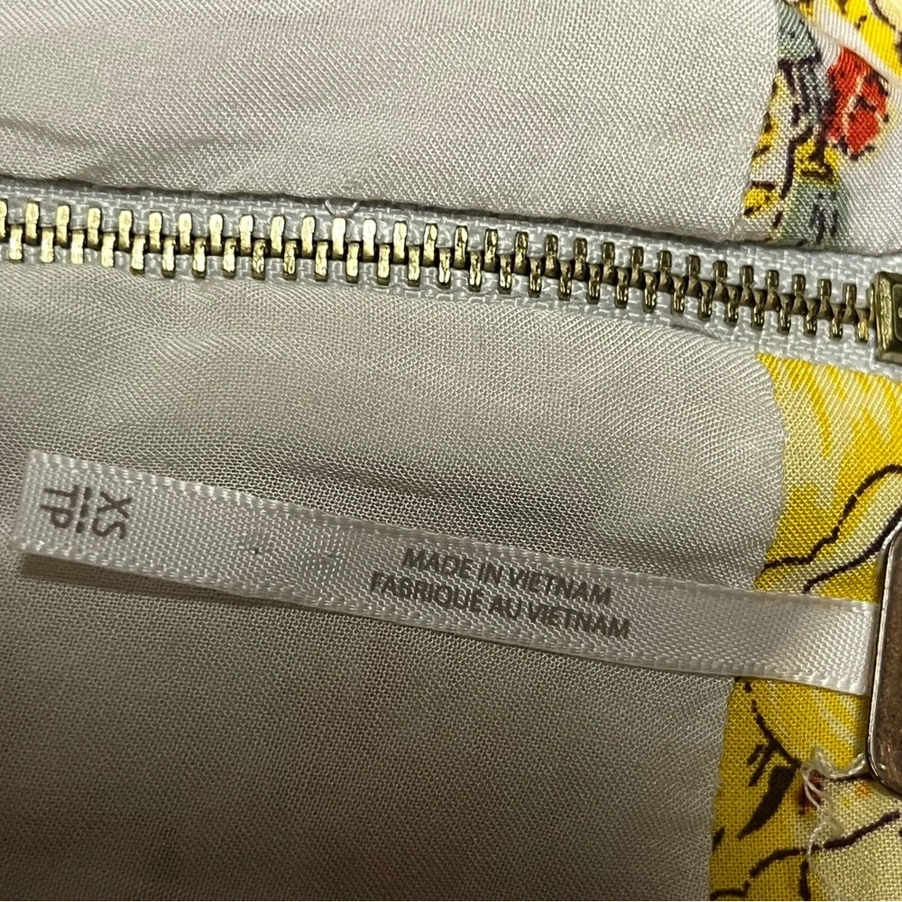 Free People Floral Yellow‎ Short Dress XS